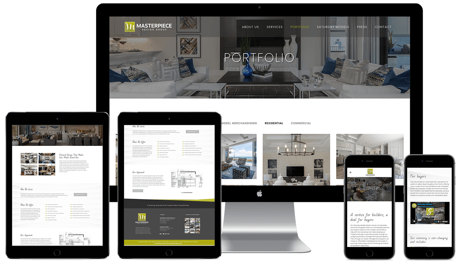 Masterpiece Interiors website design